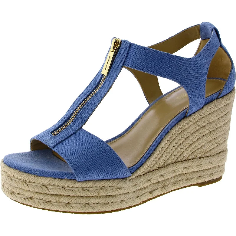 Michael Kors Womens Zipper Wedge Wedge Heels