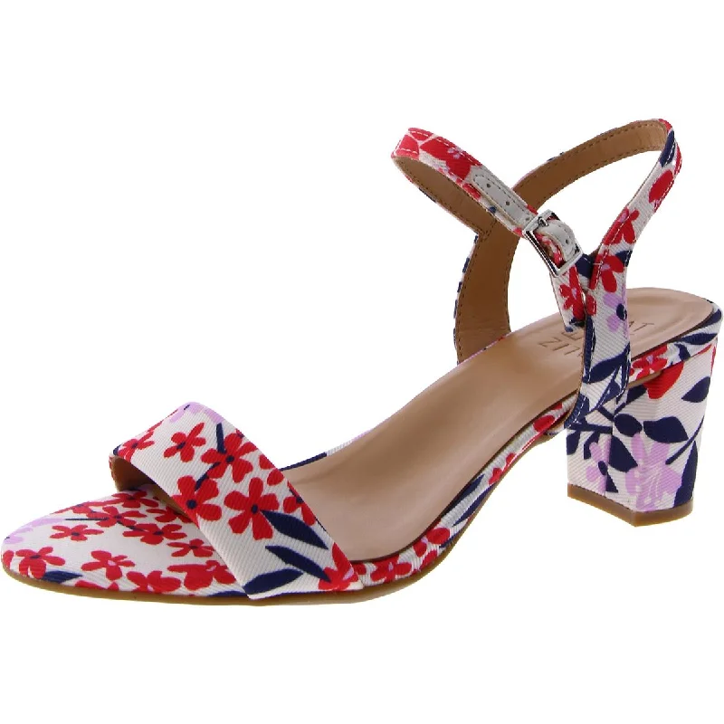 Naturalizer Womens Bristol 4 Floral Ankle Strap Heels