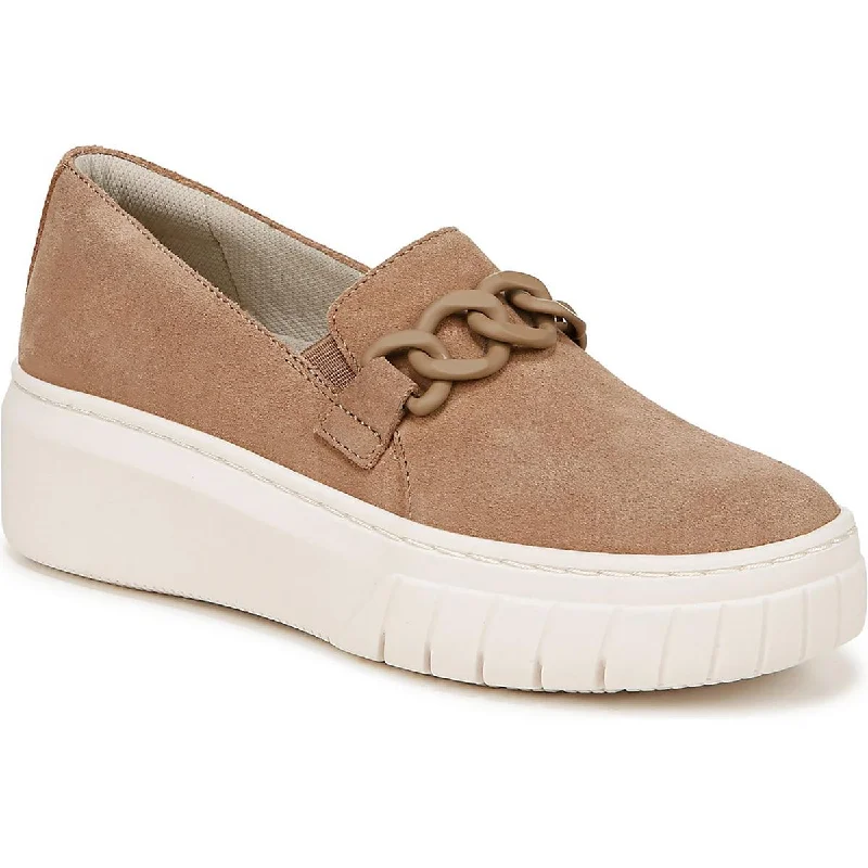 Naturalizer Womens Daphne Suede Chain Slip-On Sneakers