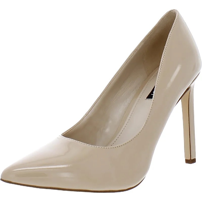 Nine West Womens Tatiana 3 Patent Leather Pointed Toe Pumps