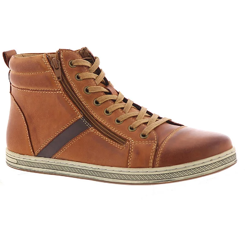 Propet Mens Lucas Leather Casual High Top Sneakers