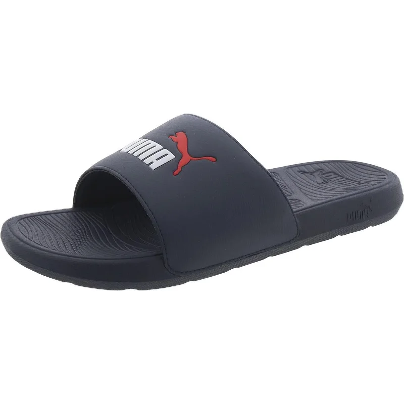 Puma Mens Cushioned Footbed Open Toe Pool Slides