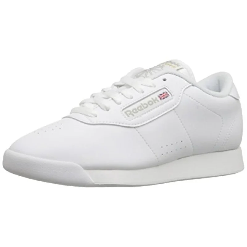 Reebok Womens Princess Faux Leather Comfort Cushion Fashion Sneakers