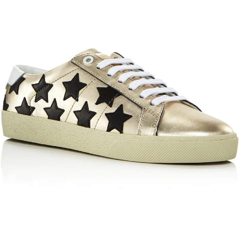 Saint Laurent Womens Leather Lifestyle Fashion Sneakers