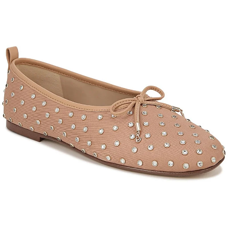 Sam Edelman Womens Ari Gem Embellished Slip On Ballet Flats