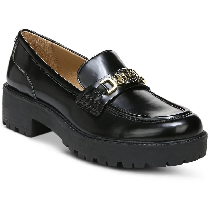 Sam Edelman Womens Teagan Leather Lug Sole Loafers