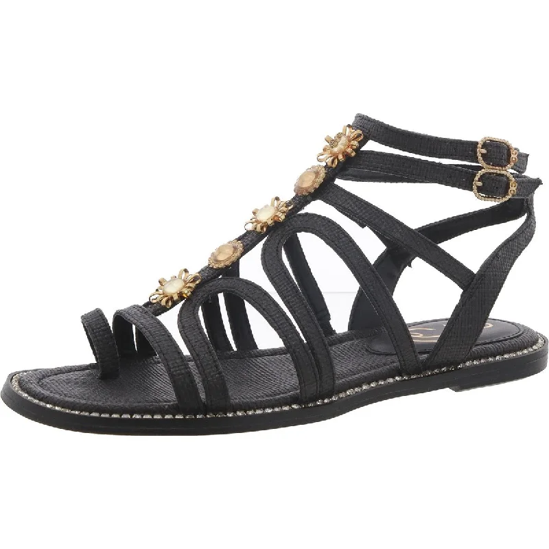 Sam Edelman Womens Tianna Casual Flats Gladiator Sandals