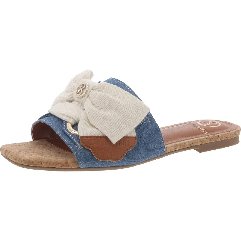 Sam & Libby Womens Leni Slide Casual Slide Sandals