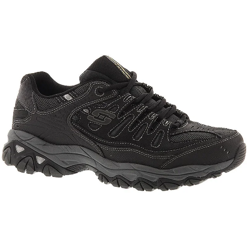 Skechers Mens After Burn Leather Fitness Running Shoes