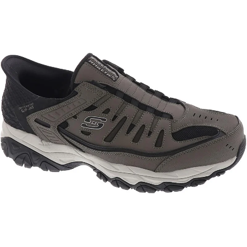 Skechers Mens After Burn Slip-On Memory Foam Running & Training Shoes