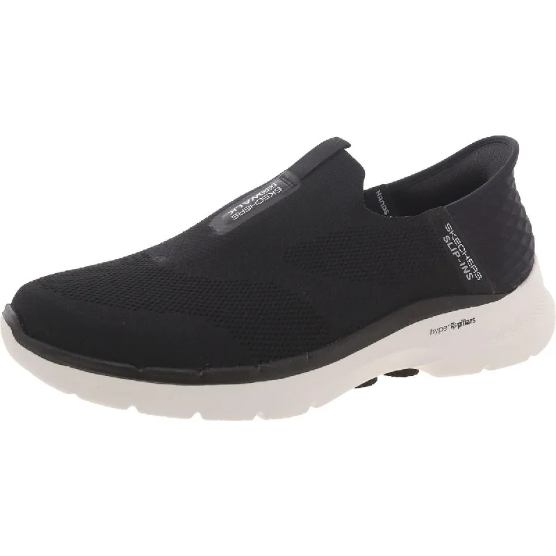 Skechers Womens Knit Lifestyle Slip-On Sneakers