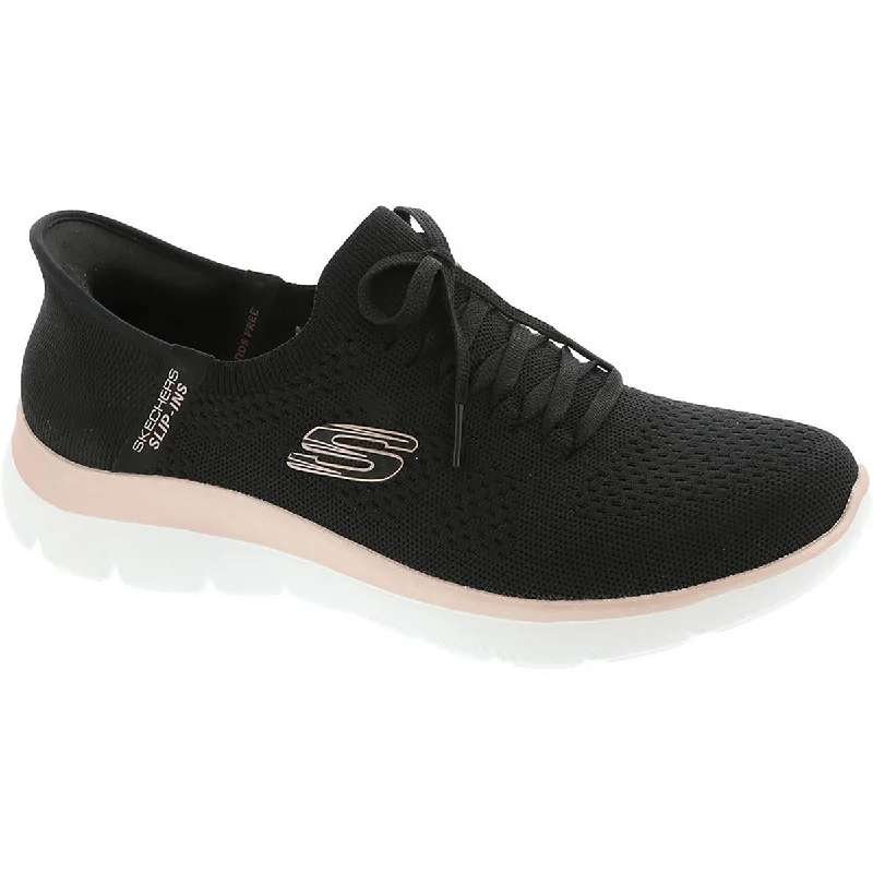 Skechers Womens NIGHT CHIC Slip in Lace up Casual And Fashion Sneakers