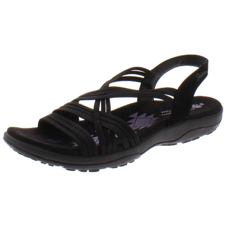 Skechers Womens Raggae Slim-Simply Stretch Strappy Memory Foam Slingback Sandals