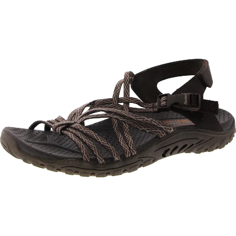 Skechers Womens Reggae Criss-Cross Strappy Slingback Sandals