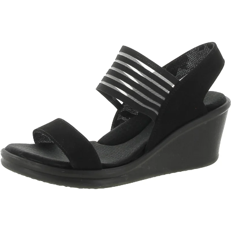 Skechers Womens Slingback Casual Wedge Sandals