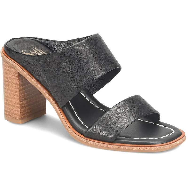 Sofft Womens Sheila Leather Slip-On Heels