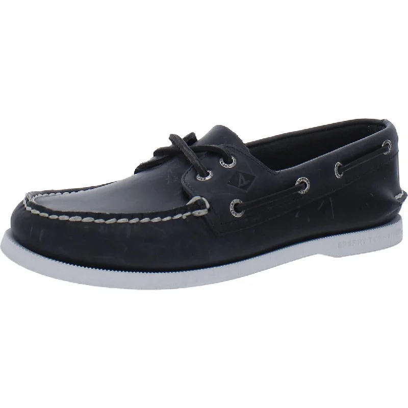 Sperry Mens 2-Eye Pullup Leather Boat Shoes