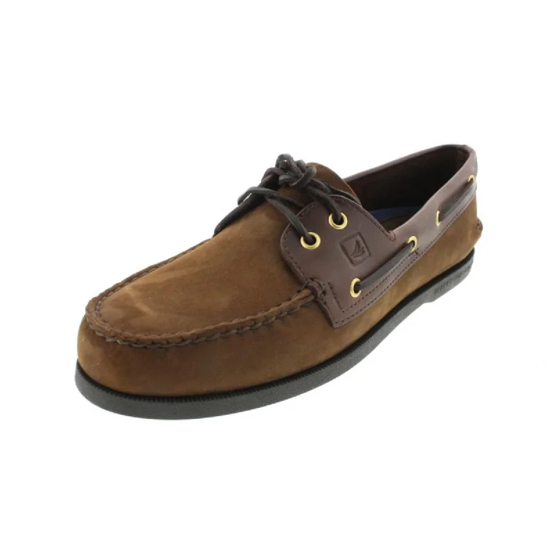 Sperry Mens Authentic Original Nubuck Two Tone Boat Shoes