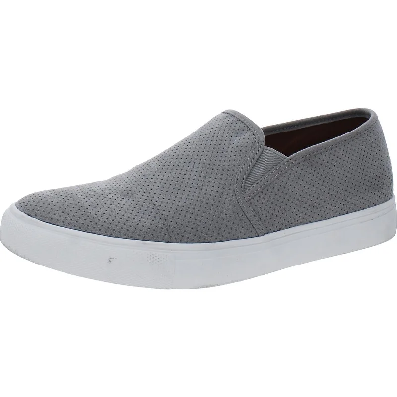 Steve Madden Womens Zarayy Perforated  Slip-On Sneakers