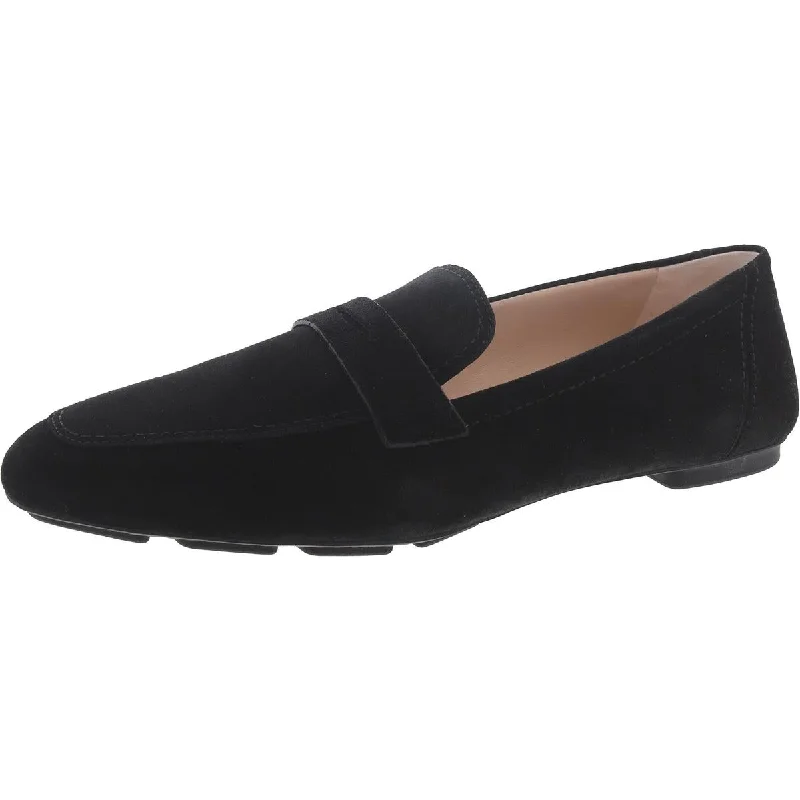 Stuart Weitzman Womens Jet Suede Slip On Loafers