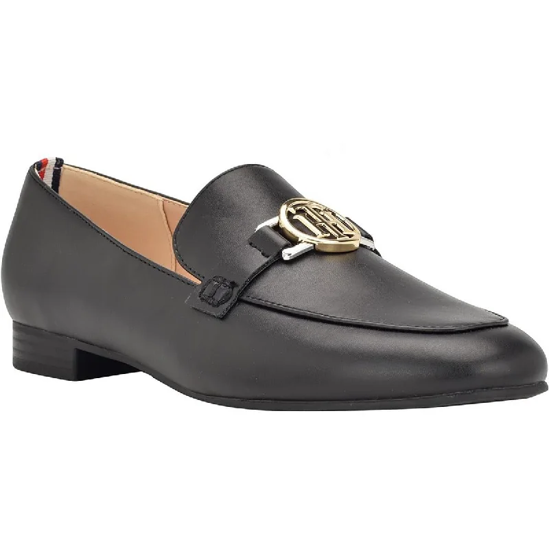 Tommy Hilfiger Womens Cozte Faux Leather Slip-On Loafers