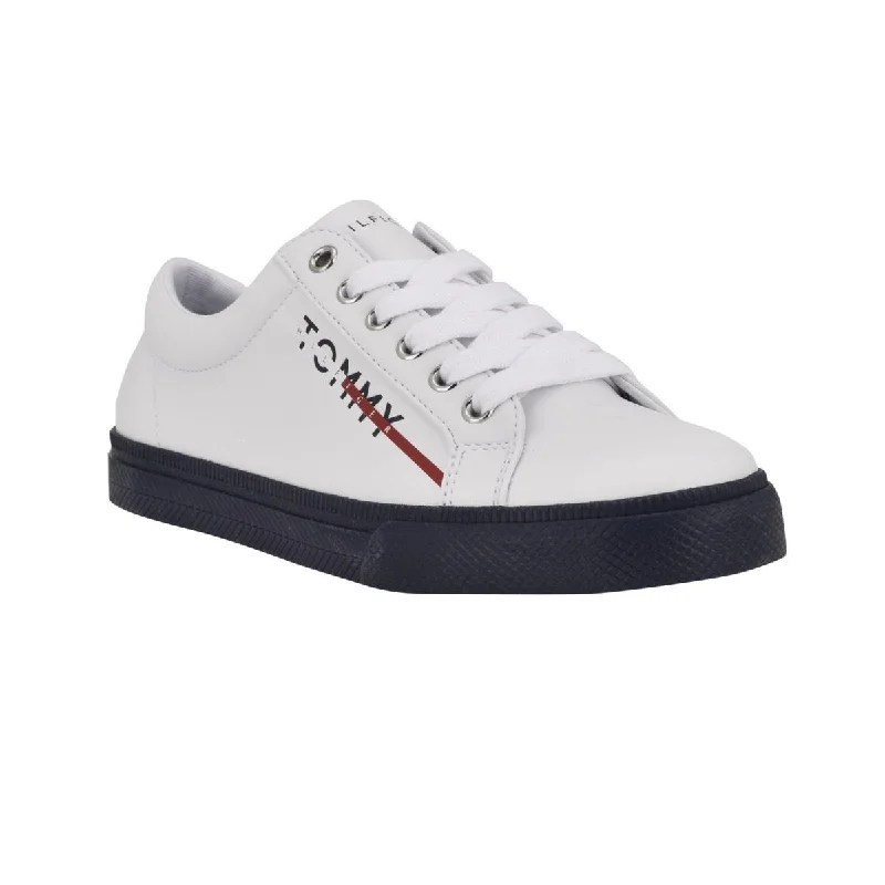 Tommy Hilfiger Womens Luhn Faux Leather Low Top Casual and Fashion Sneakers