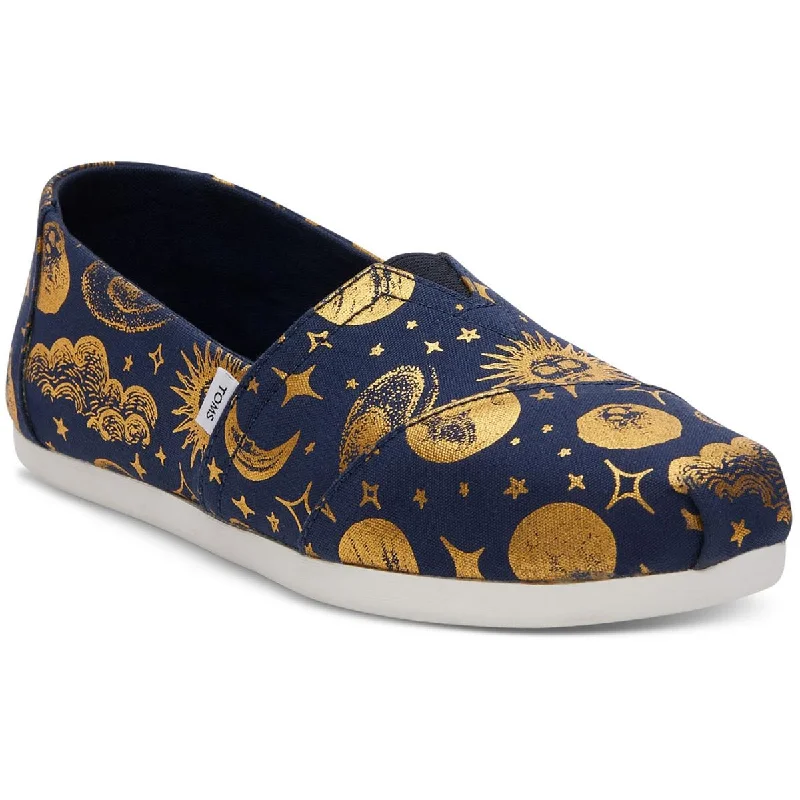 Toms Womens CELESTIAL PRINT Laceless Flat Loafers