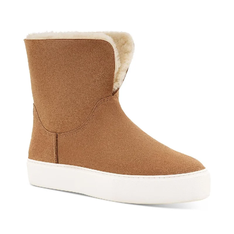 Ugg Womens Lynus Suede Slip On High-Top Sneakers