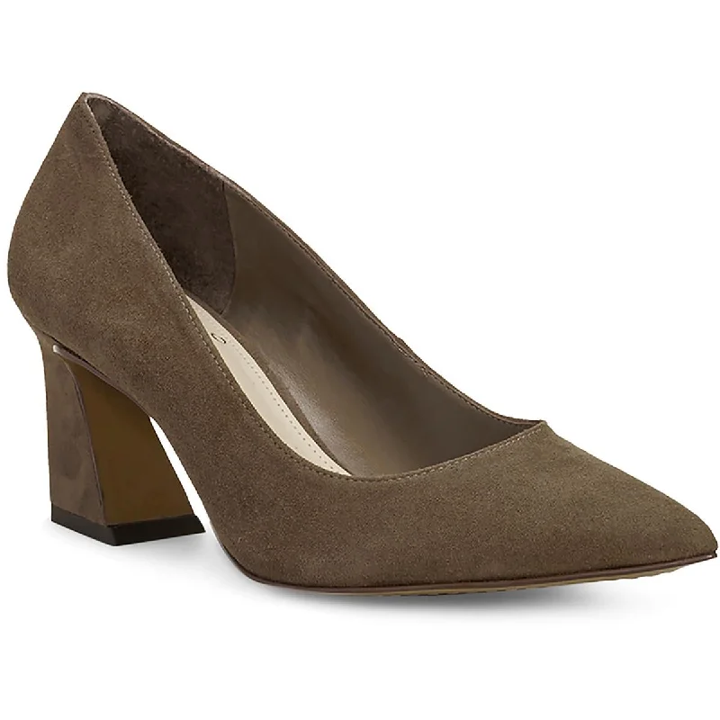 Vince Camuto Womens Hailenda Burnished Pointed Toe Pumps