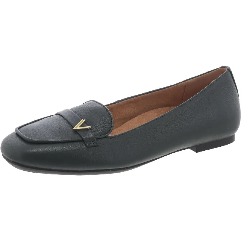 Vionic Womens Hayes Leather Slip On Loafers