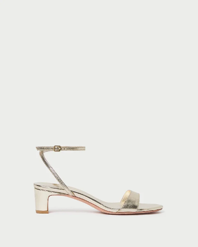 Alice Champagne Leather Sandal