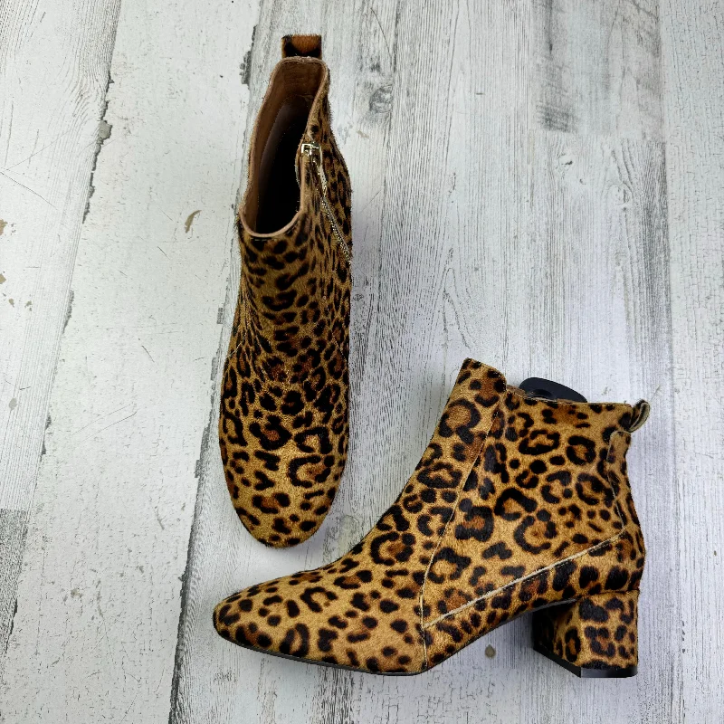 Boots Ankle Heels By Jack Rogers In Animal Print, Size: 7