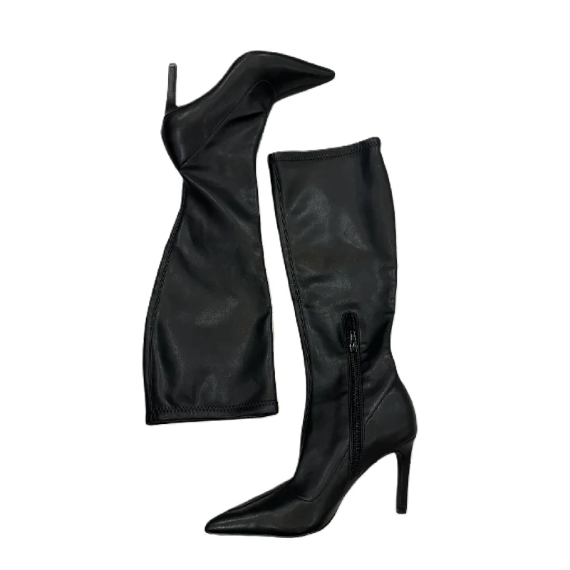 Boots Mid-calf Heels By Open Edit In Black, Size: 6