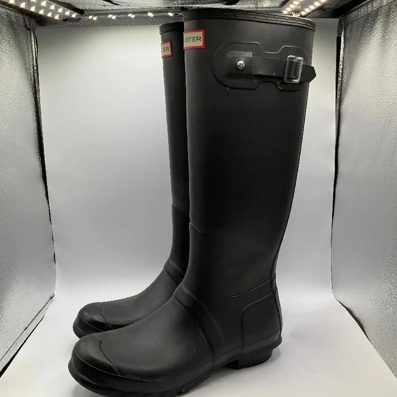 Boots Rain By Hunter In Black, Size: 10