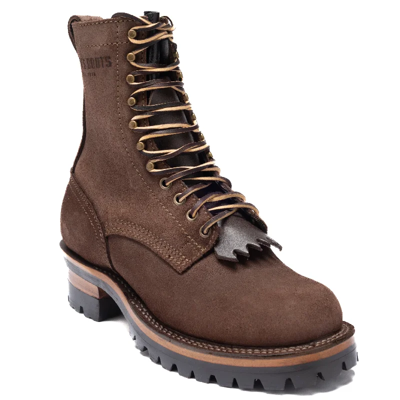 Drew's 8-Inch Logger - Brown Roughout