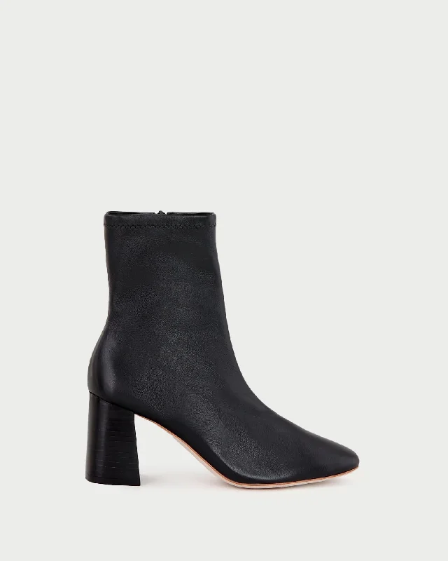 Elise Black Stretch Bootie