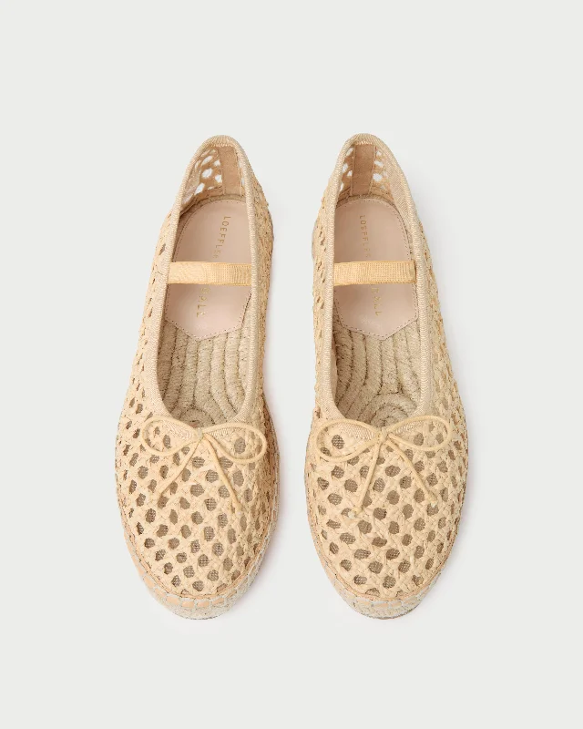 Kayla Natural Raffia Ballet Espadrille