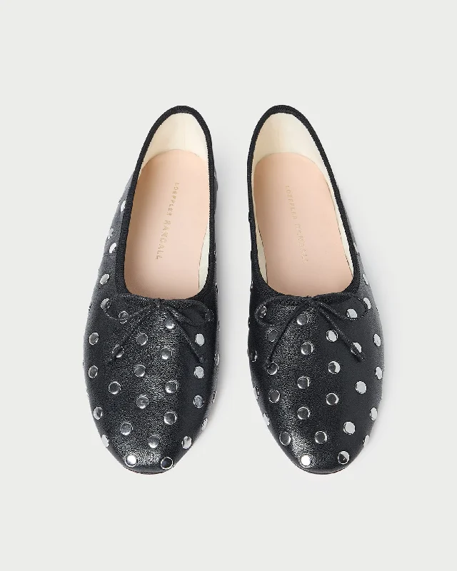 Landon Black/Silver Ballet Flat