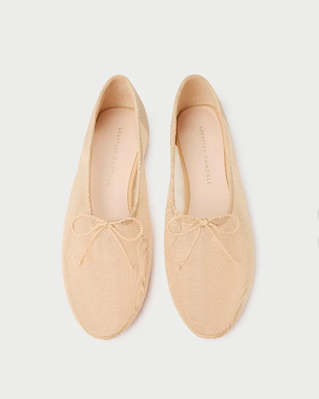 Landon Caramel Mesh Ballet Flat