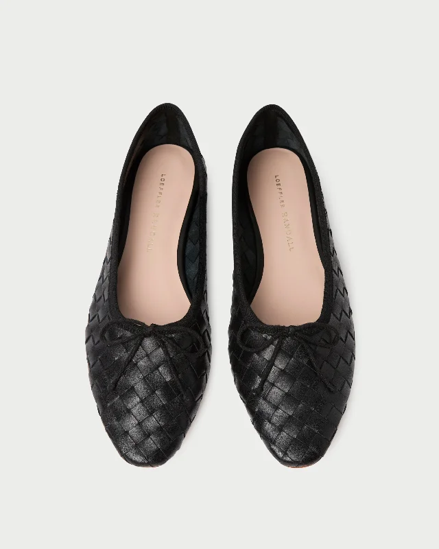 Landry Black Woven Ballet Flat