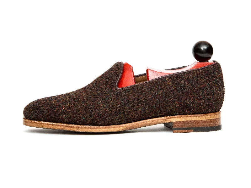 Laurelhurst II - MTO - Burgundy Medley Tweed - TMG Last - Natural Single Leather Sole