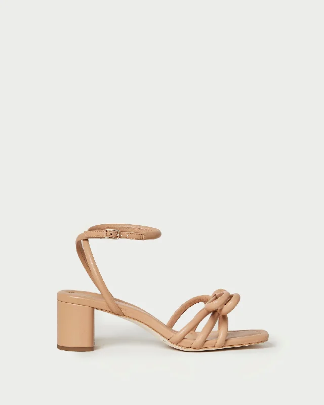 Mikel Dune Bow Mid-Heel Sandal