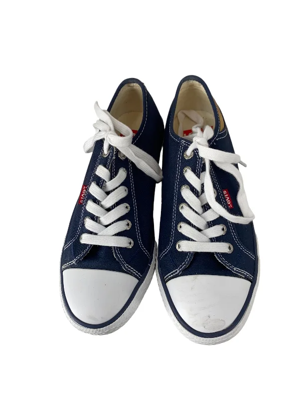 Navy Shoes Sneakers Levis, Size 7.5