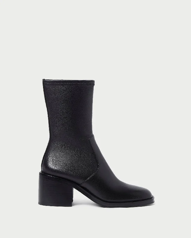 Nolan Black Stretch Bootie