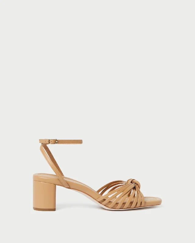 Olivia Dune Knot Mid-Heel Sandal