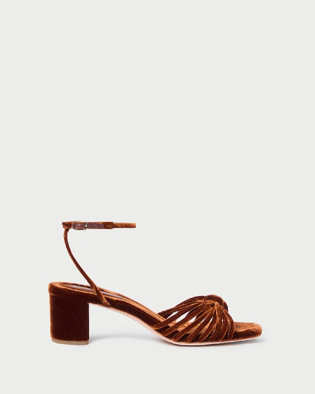 Olivia Sienna Knot Mid-Heel Sandal