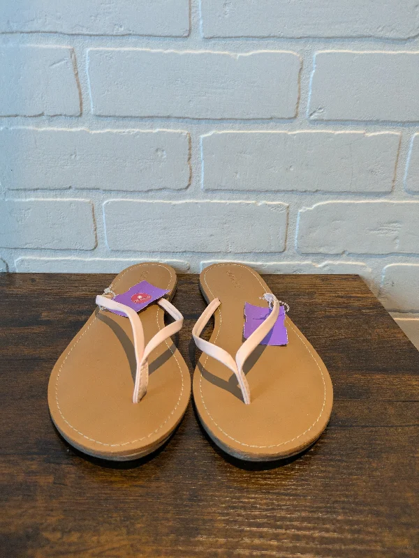 Pink Sandals Flip Flops Old Navy, Size 8