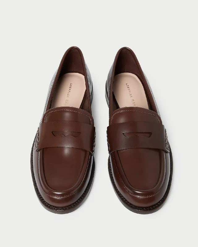 Rachel Espresso Leather Loafer