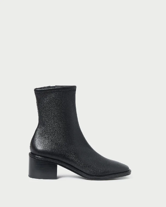 Roxy Black Block Heel Bootie