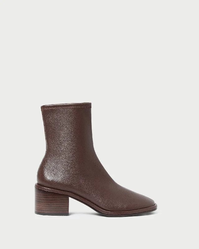 Roxy Espresso Block Heel Bootie